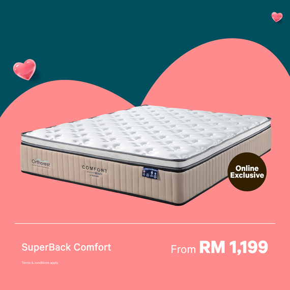 [Online Exclusive] Orthorest SuperBack Comfort Mattress
